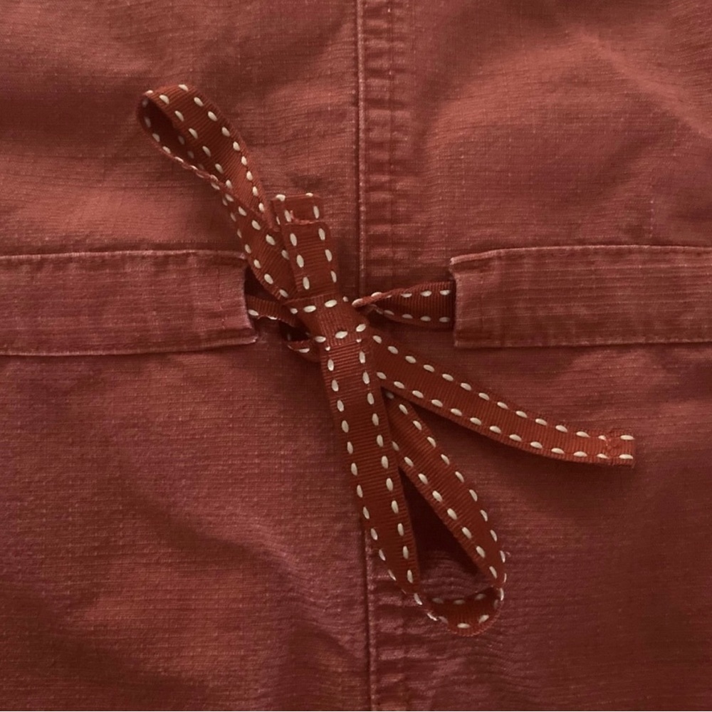 Rust Sleeveless Vest with Pockets - Picture 4 of 11